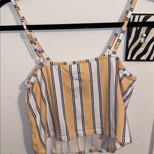 Striped crop top